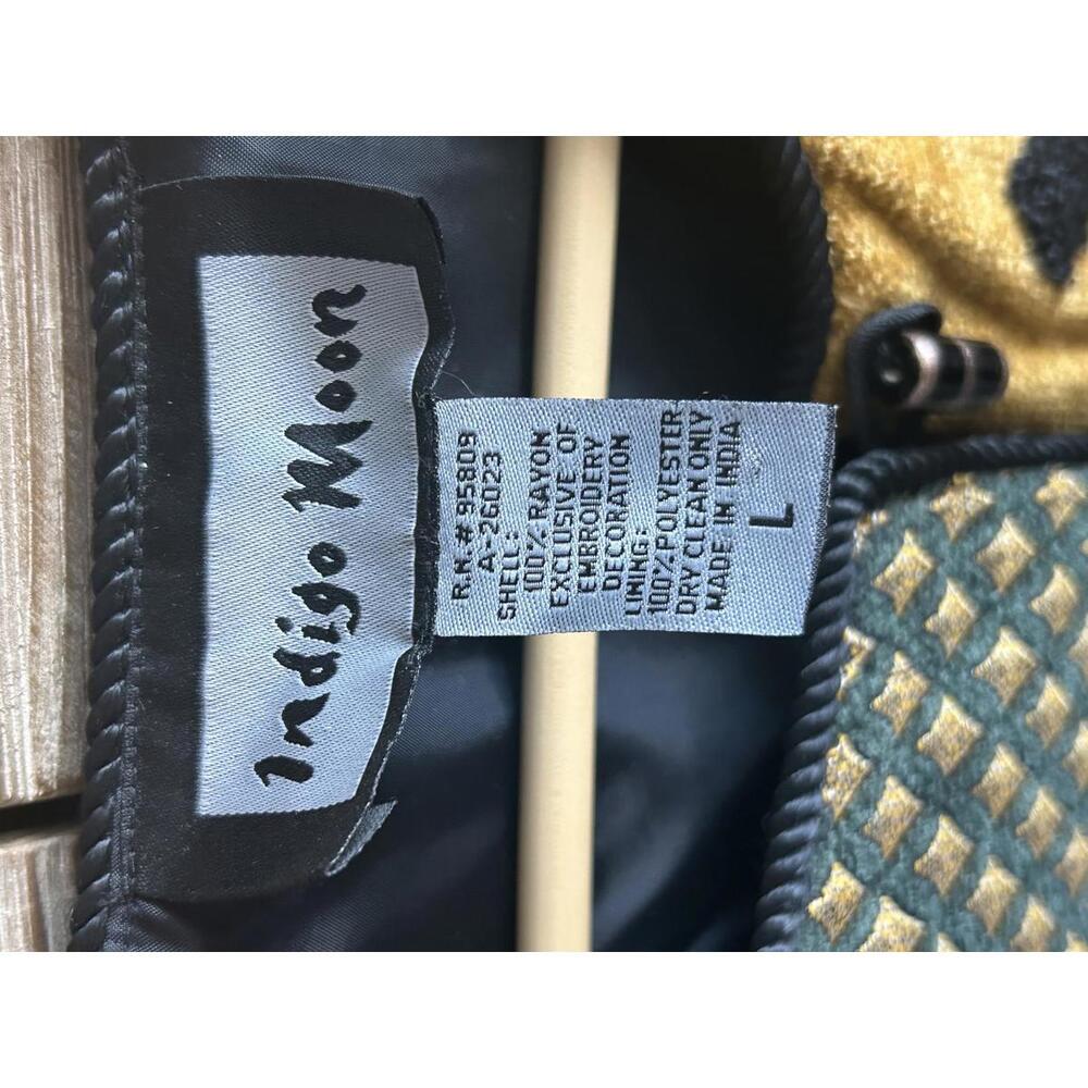 Indigo Moon Women's Outerwear Patchwork Jacket Gr… - image 7